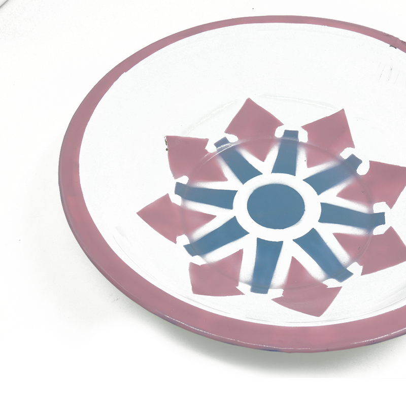 Painted Metal Plate Saj