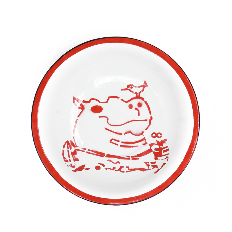 Painted Metal Plate Saj