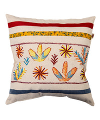 Colorful Embroidered Cushion