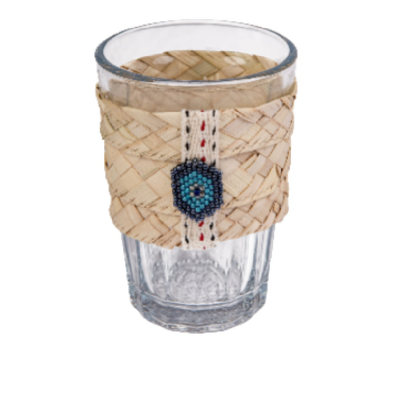 Glass with Straw Handle