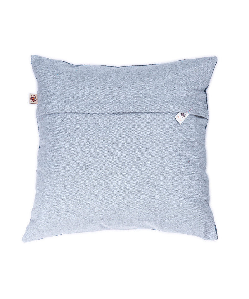 Blue Patchwork Cushion