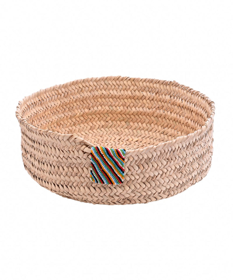 Weaved Bread Basket with Food Cover