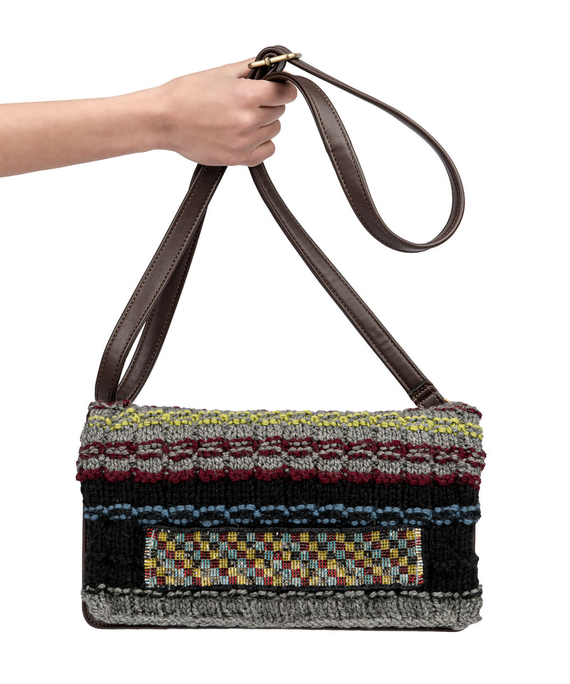 Trico Handbag with Leather Strap