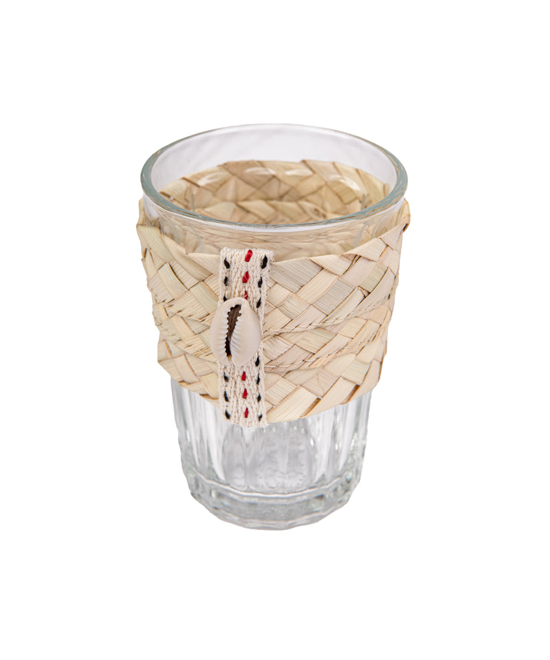 Glass with Straw Handle