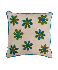 Sinai And Shandaweel Blue Flowers Cushion