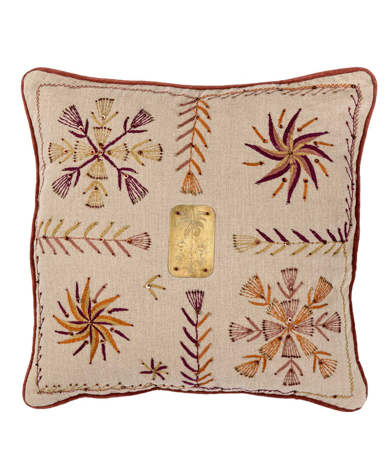 Sinai Copper and Red trim Cushion